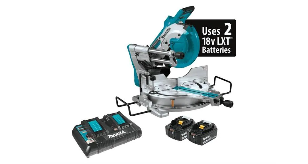 2020 Makita 18V X2 LXT® (36V) Brushless 10" Dual-Bevel Sliding Compound Miter Saw Kit, AWS™ (XSL04PTU)