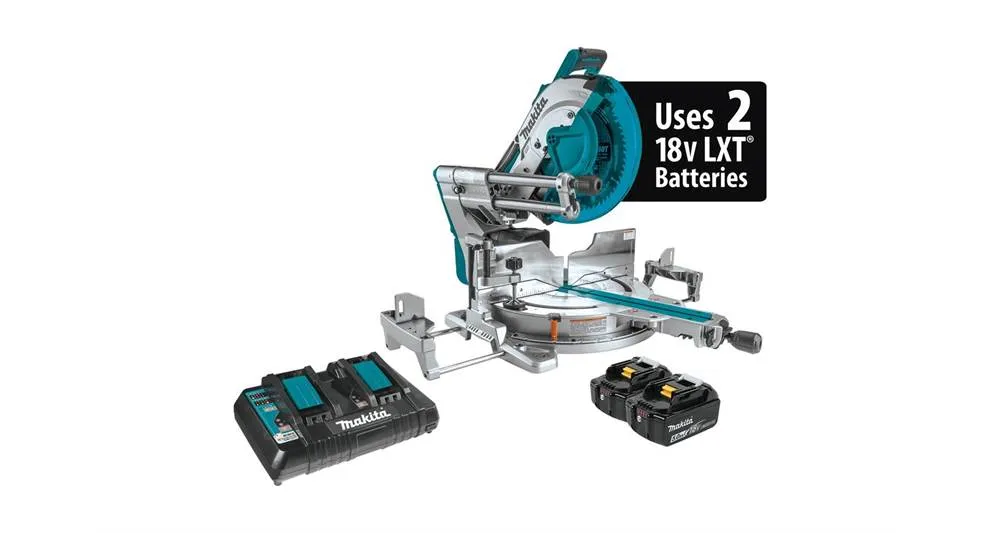 2020 Makita 18V X2 LXT® (36V) Brushless 12" Dual-Bevel Sliding Cmpd Miter Saw Kit, AWS™ Cpbl (XSL08PT)