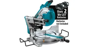 2021 Makita 36V (18V X2) LXT® Brushless 10" Dual-Bevel Sliding Compound Miter Saw, AWS® and Laser, Tool Only (XS