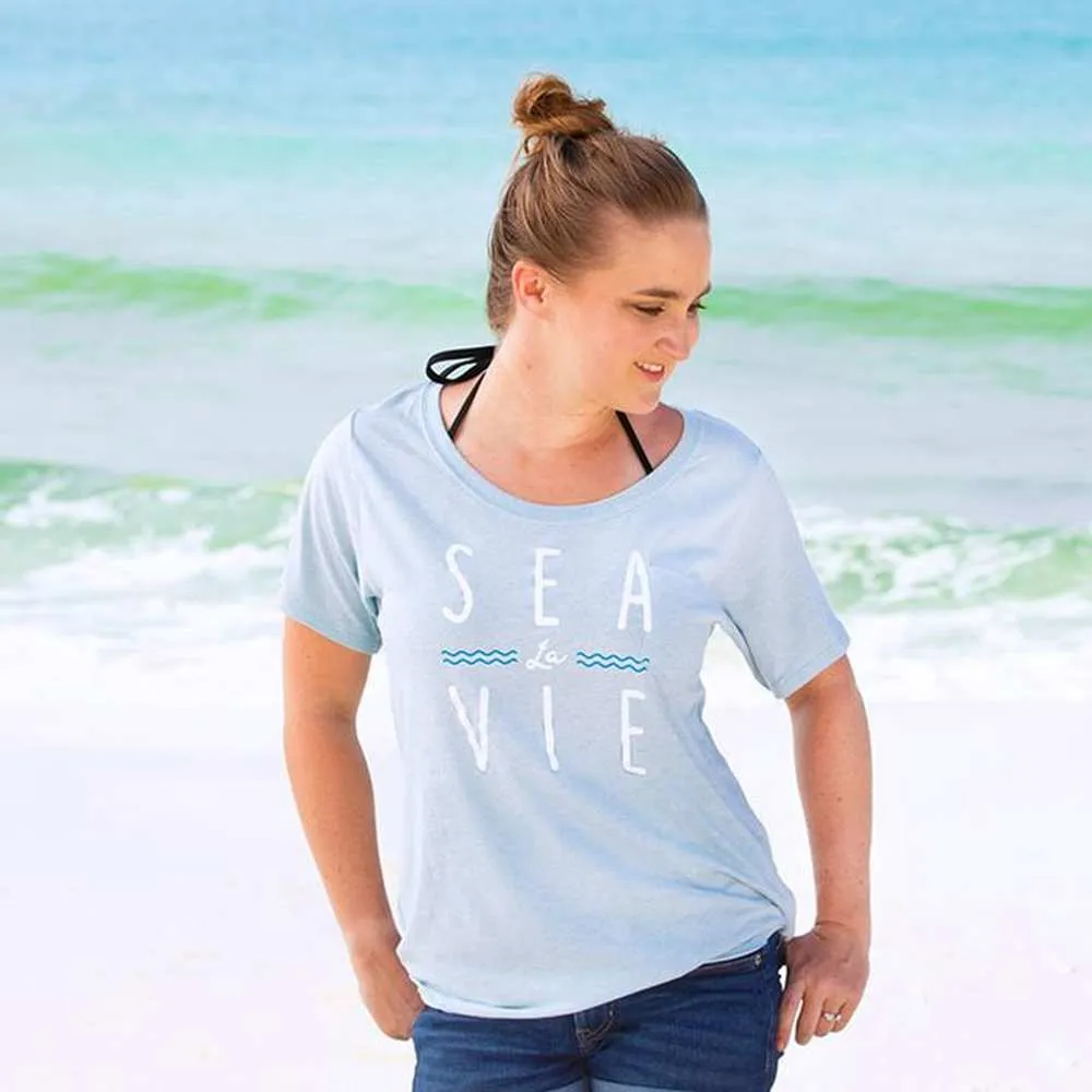 30A Sea la Vie Slouch Pocket T Shirt