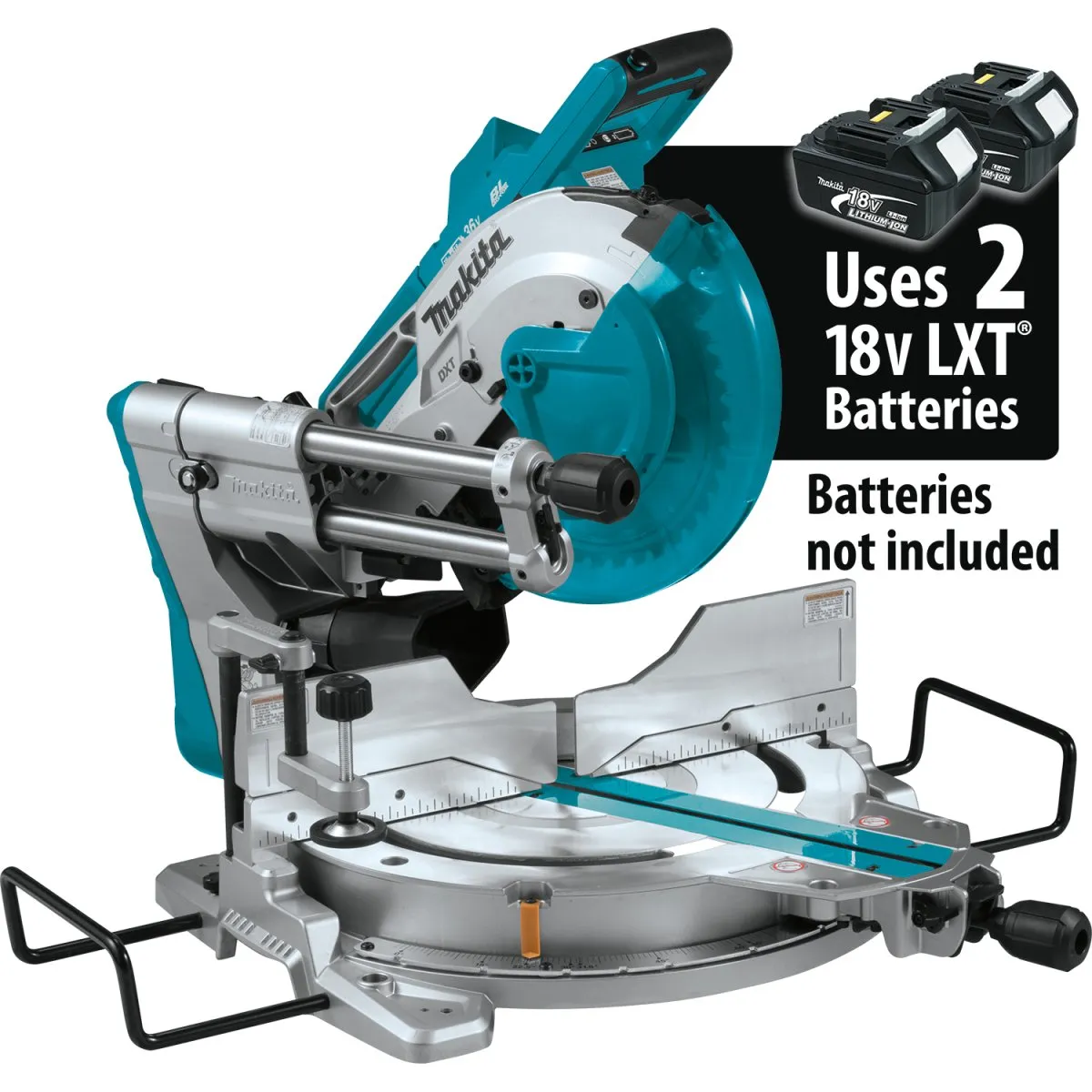 36V (18V X2) LXT® Brushless 10" Dual‑Bevel Sliding Compound Miter Saw, AWS® and Laser