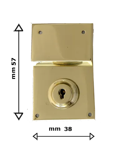 38B - key lock for briefcase