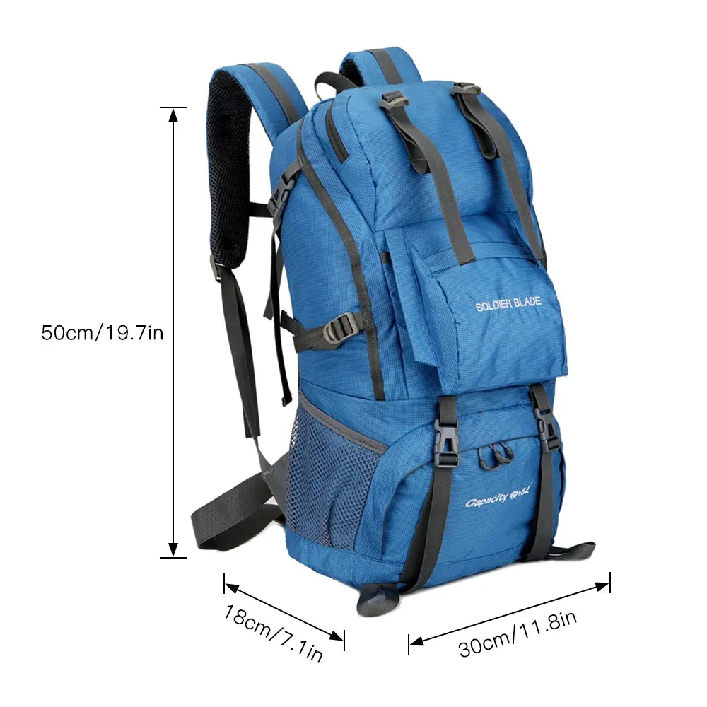 45L Camping Hiking Backpack Large Capacity Mountaineering Pack Waterproof Travel Backpack