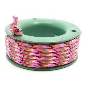 550 PARACORD MINI SPOOL - FUSCHIA GREY CAMO