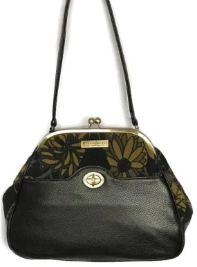 6003-  Black Floral Pique