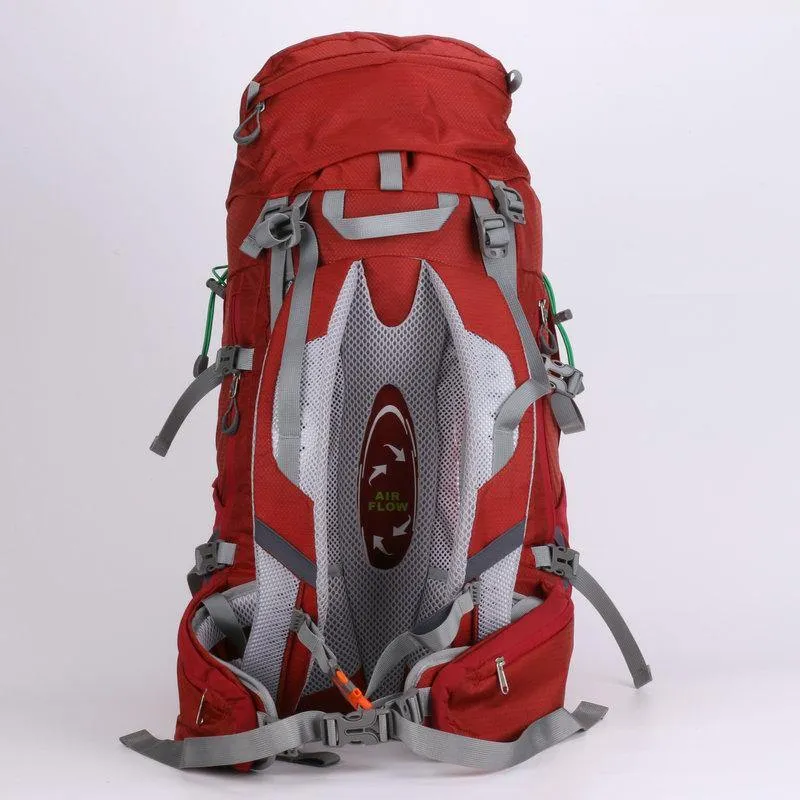 60L Waterproof Lightweight Hiking Backpack with Rain Cover