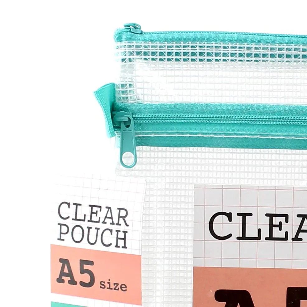 A5 Clear Soft Case / Pouch (24.5x18cm)