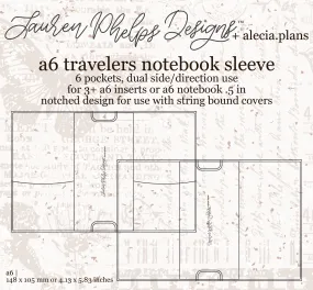 A6 Clear Vinyl Travelers Notebook Sleeve