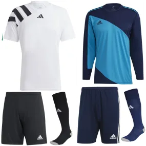 ADIDAS FORTORE 23 KIT BUNDLE WHITE BLACK