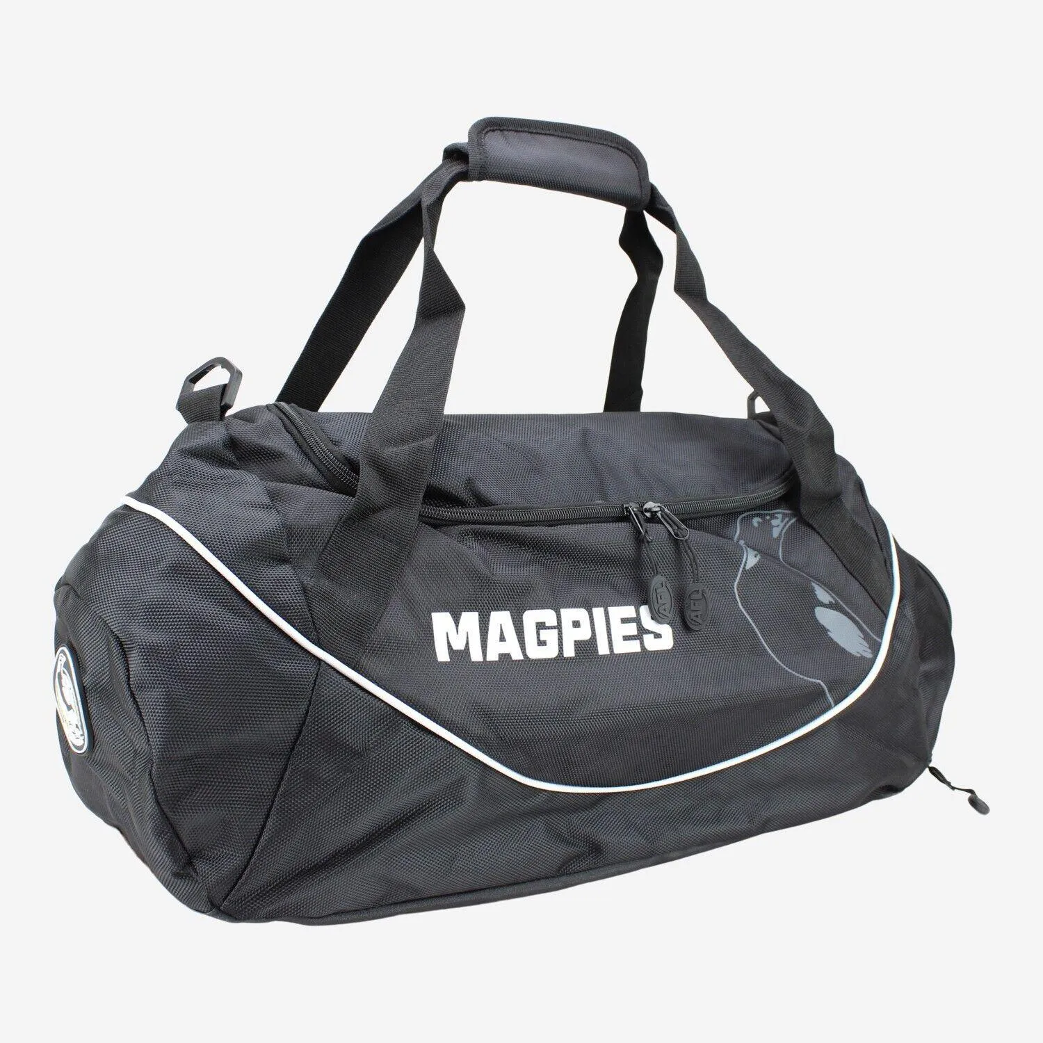 AFL Shadow Sports Bag - Collingwood Magpies - Gym Travel Duffle Bag