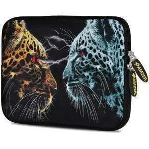 Amzer 10.5 Inch Neoprene Notebook Tablet/iPad Sleeve - Leopard Face Off