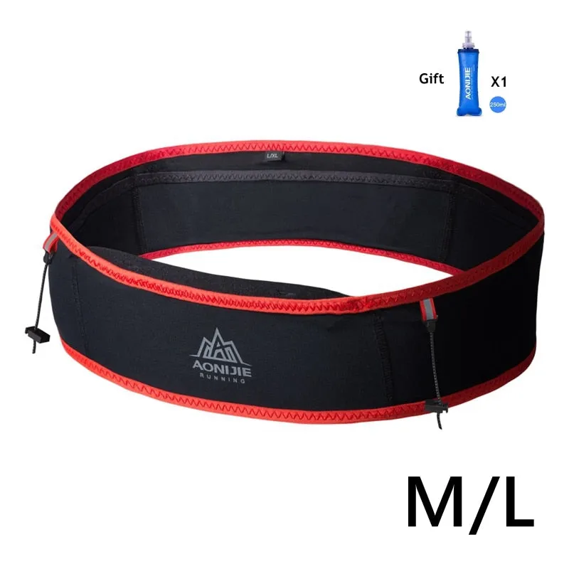 Aonijie Outdoor Waist Belt Bag Portable Ultralight Waist Packs Phone Holder For Trailing Running Camping With Water Soft Flask