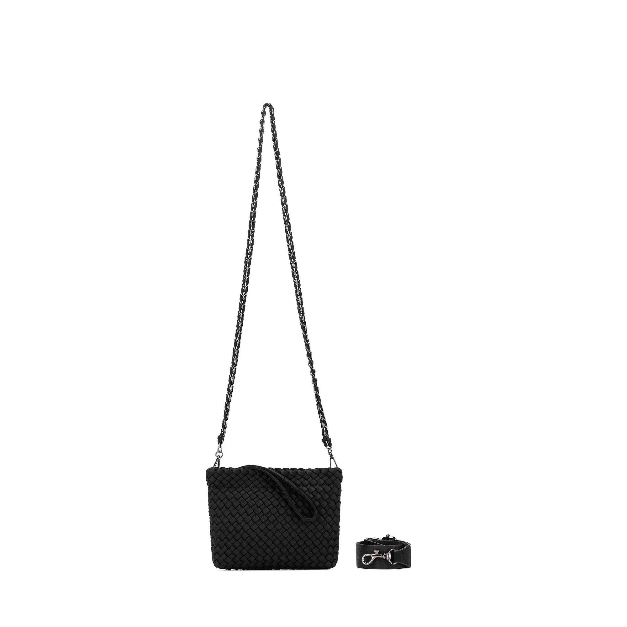 Aria Black Clutch Crossbody Bag