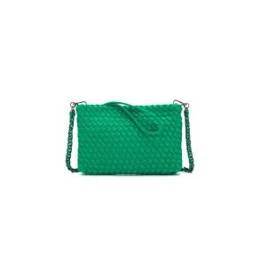 Aria Green Clutch Crossbody Bag