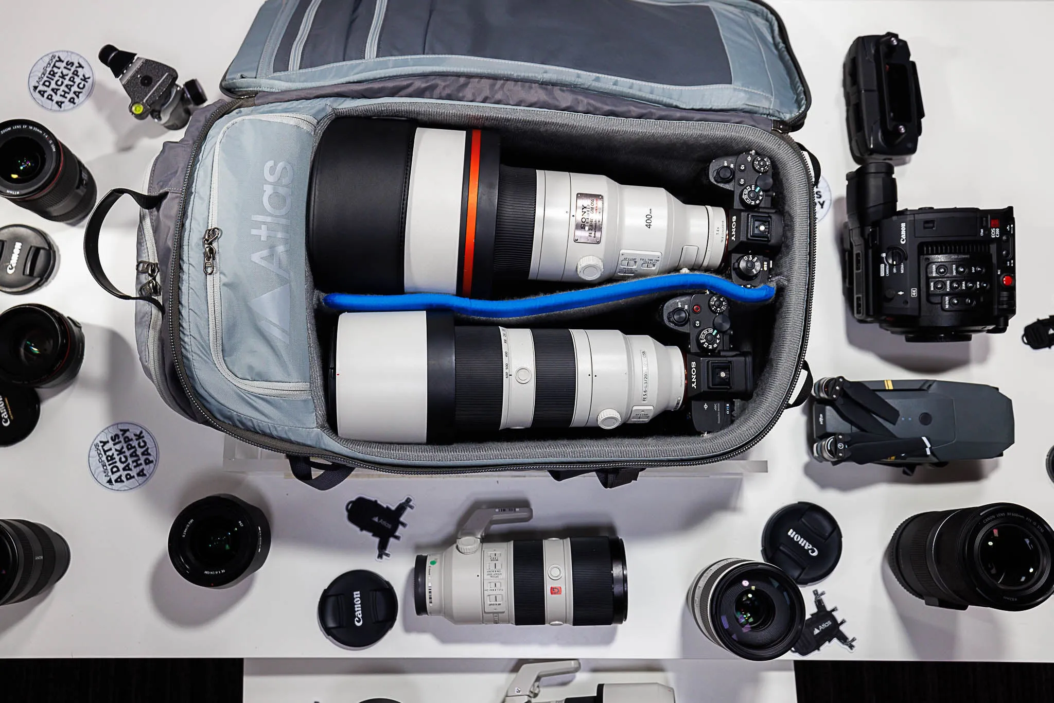 Atlas Adventure Camera Backpack - Expandable, Travel-Friendly for Photographers