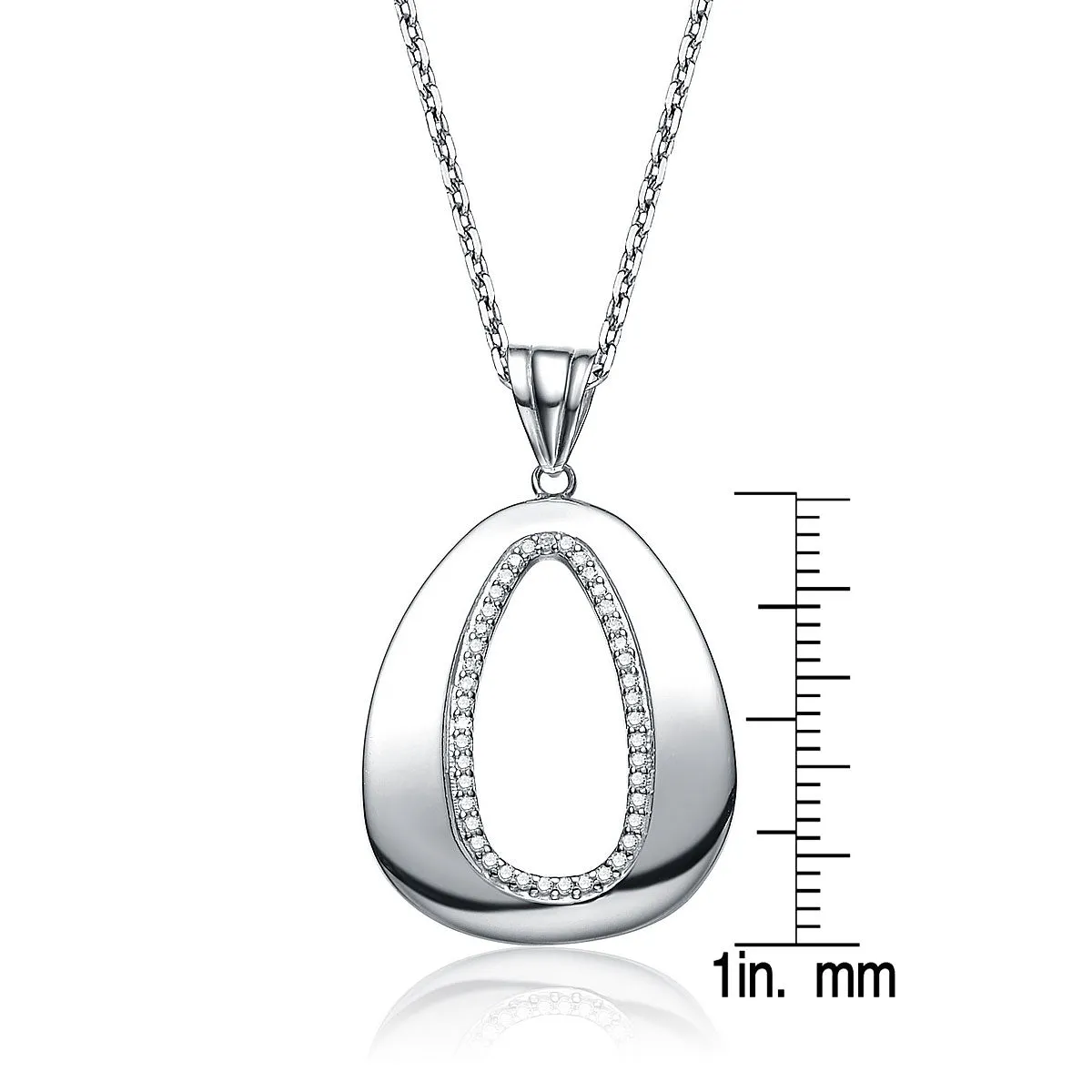 Aubrey Pear Shape Micro Pave Pendant