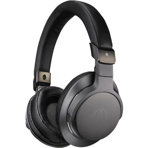 Audio-Technica Bluetooth Wireless Over-Ear High Resolution Headphones with Mic & Control - Black