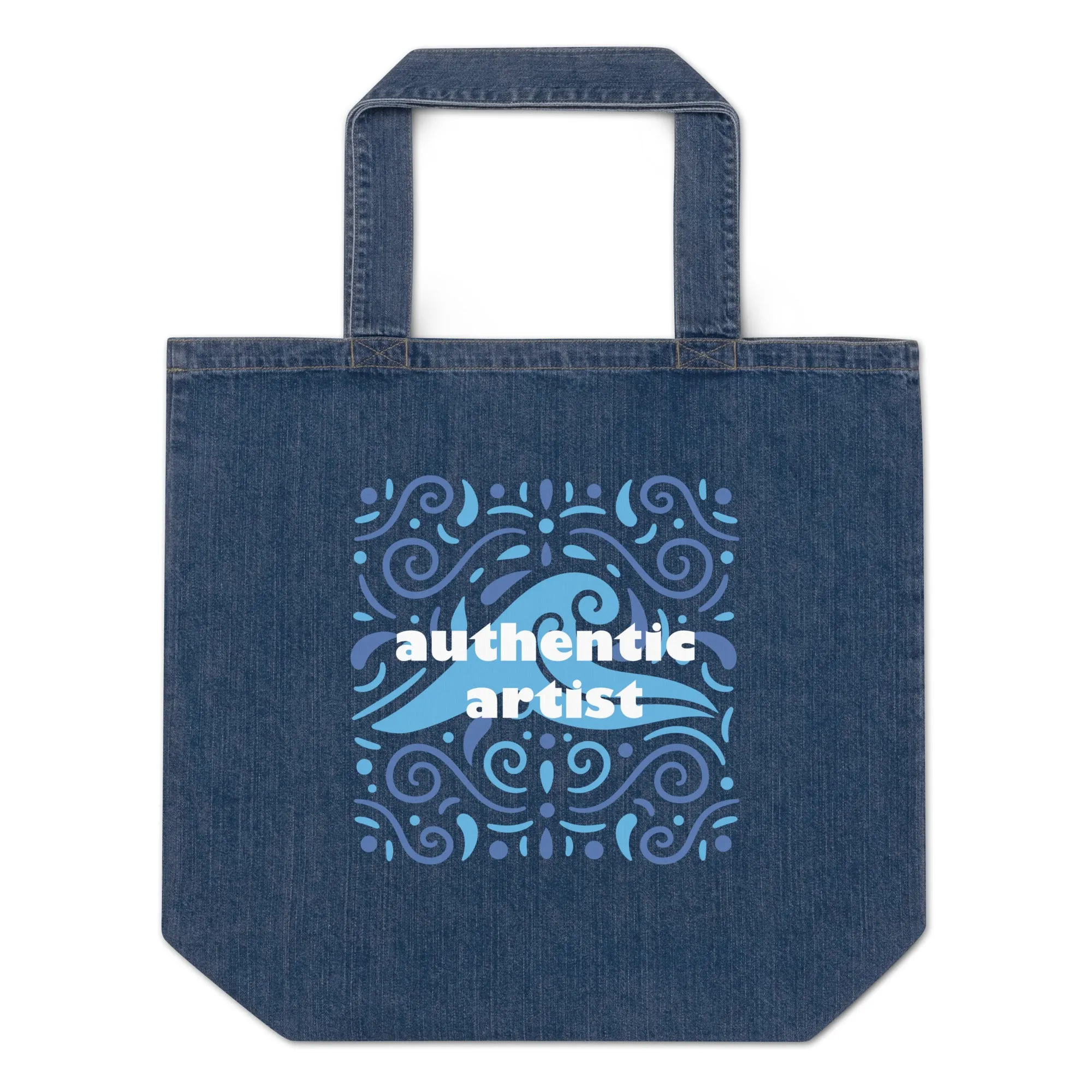 Authentic Artist Organic Denim Tote Bag