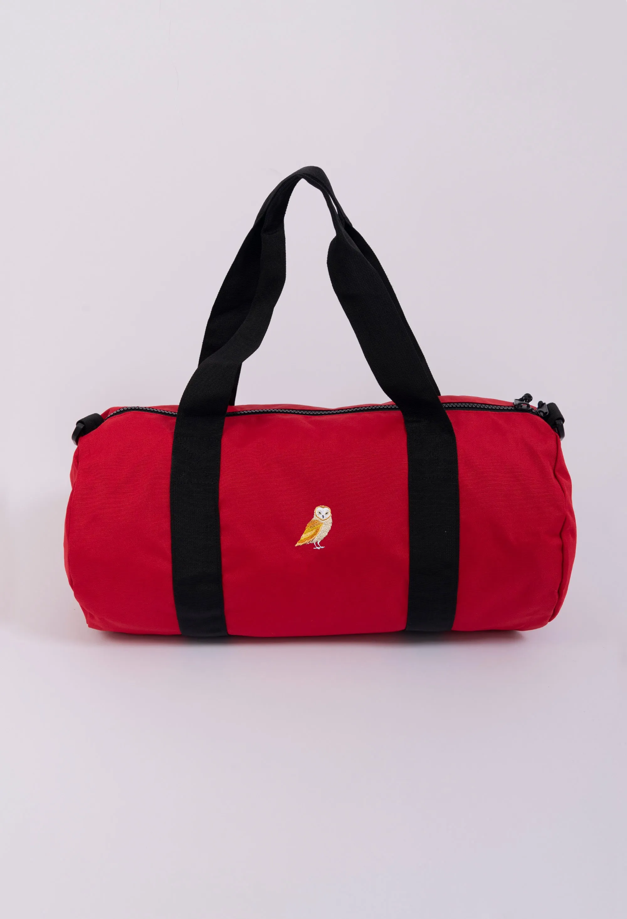 barn owl recycled duffle bag