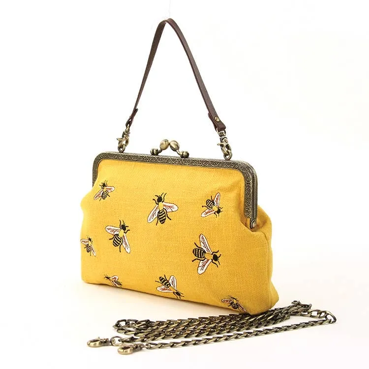 Bees Kisslock Bag