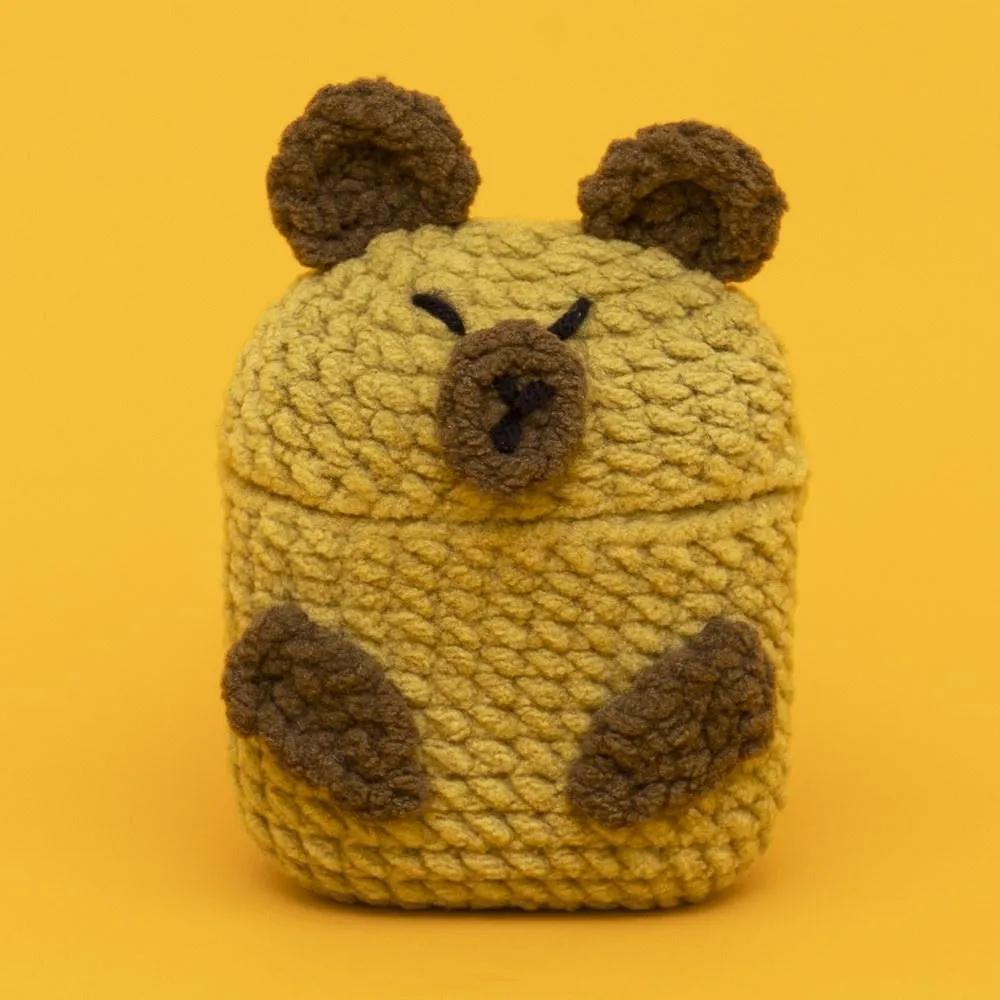 Beginner Capybara Headphone Case Cover Crochet Kit