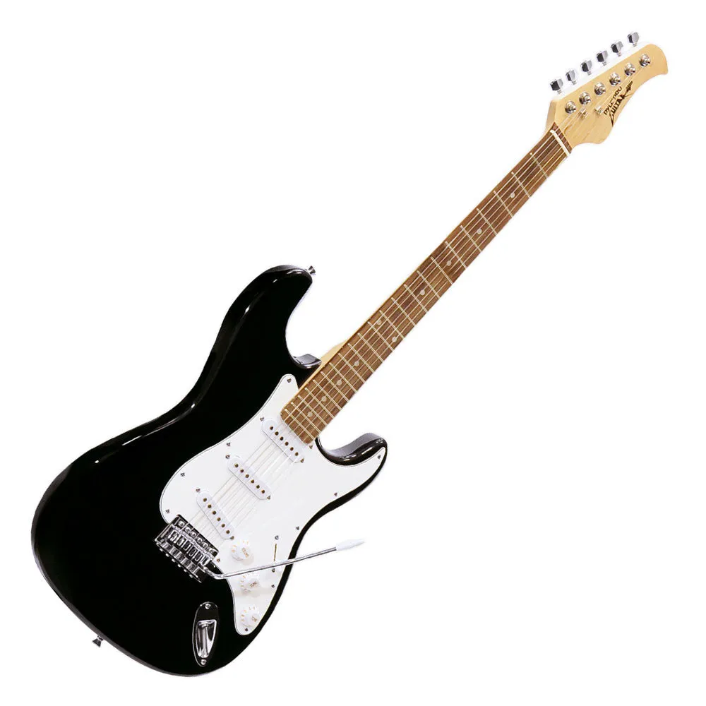 Beginners Electric Guitar Kit, Includes Amplifier & Accessories (Black)