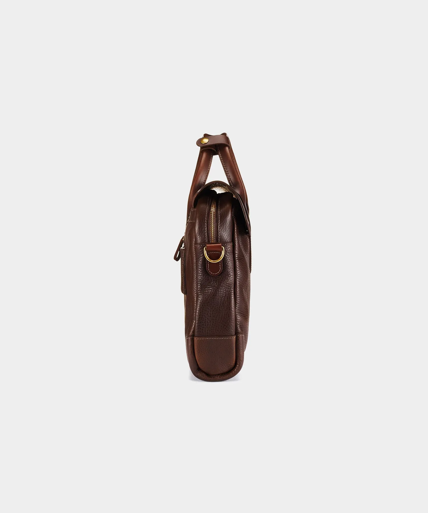 Bennett Winch Leather Brief in Brown