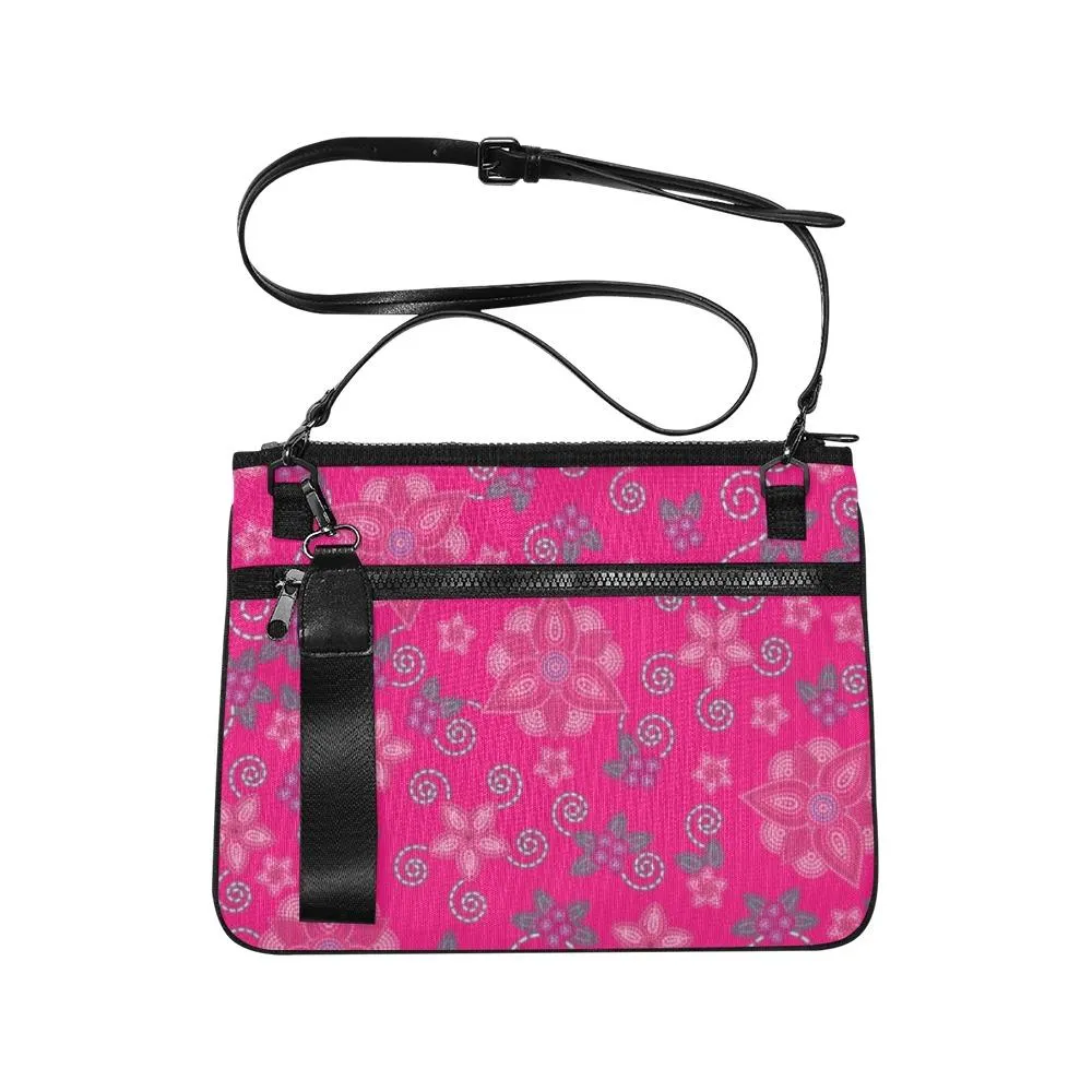 Berry Picking Pink Slim Clutch Bag