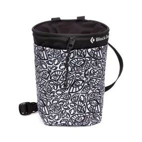 Black Diamond Gym Chalk Bag White Cam Lobe Print M/L