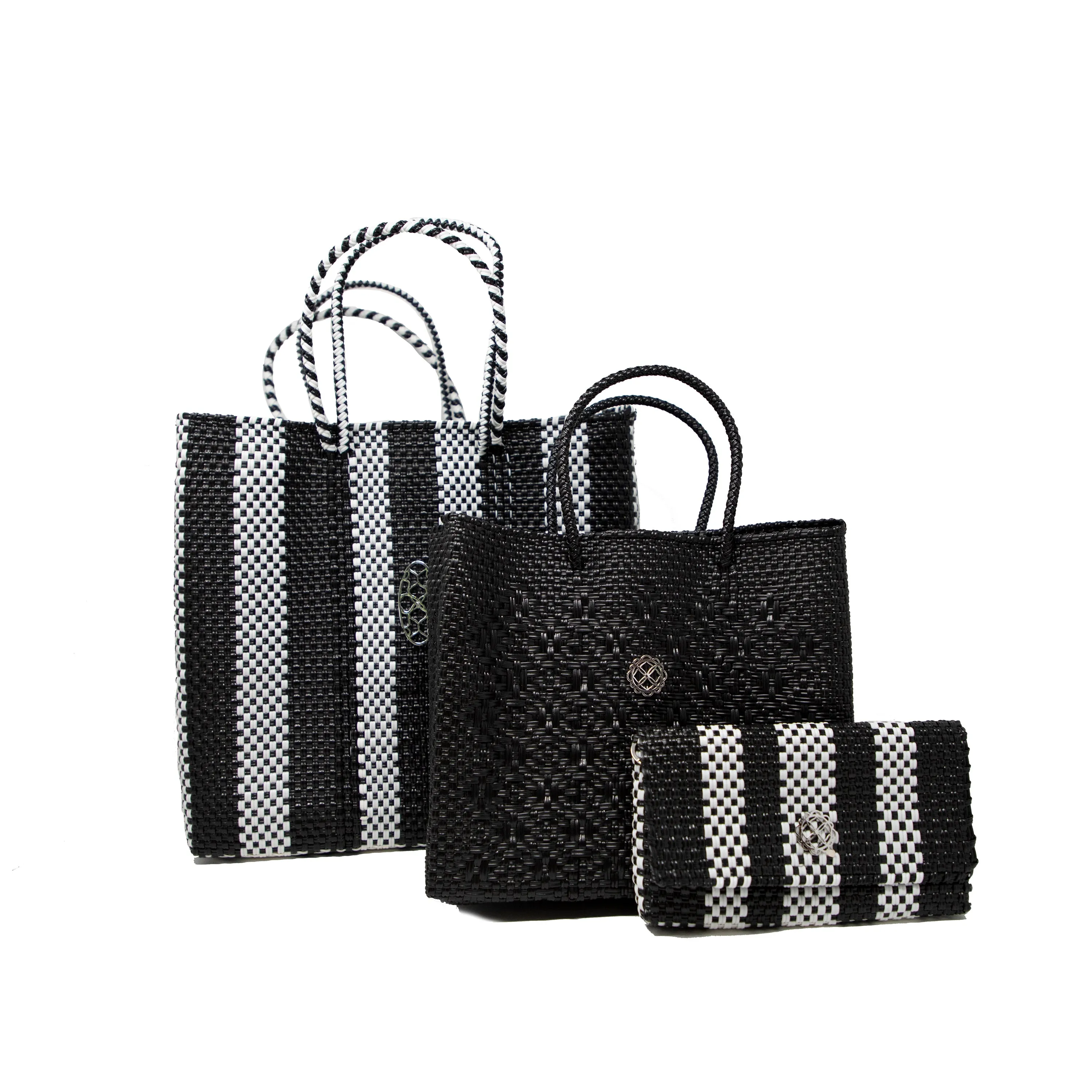 BLACK STRIPE CLUTCH