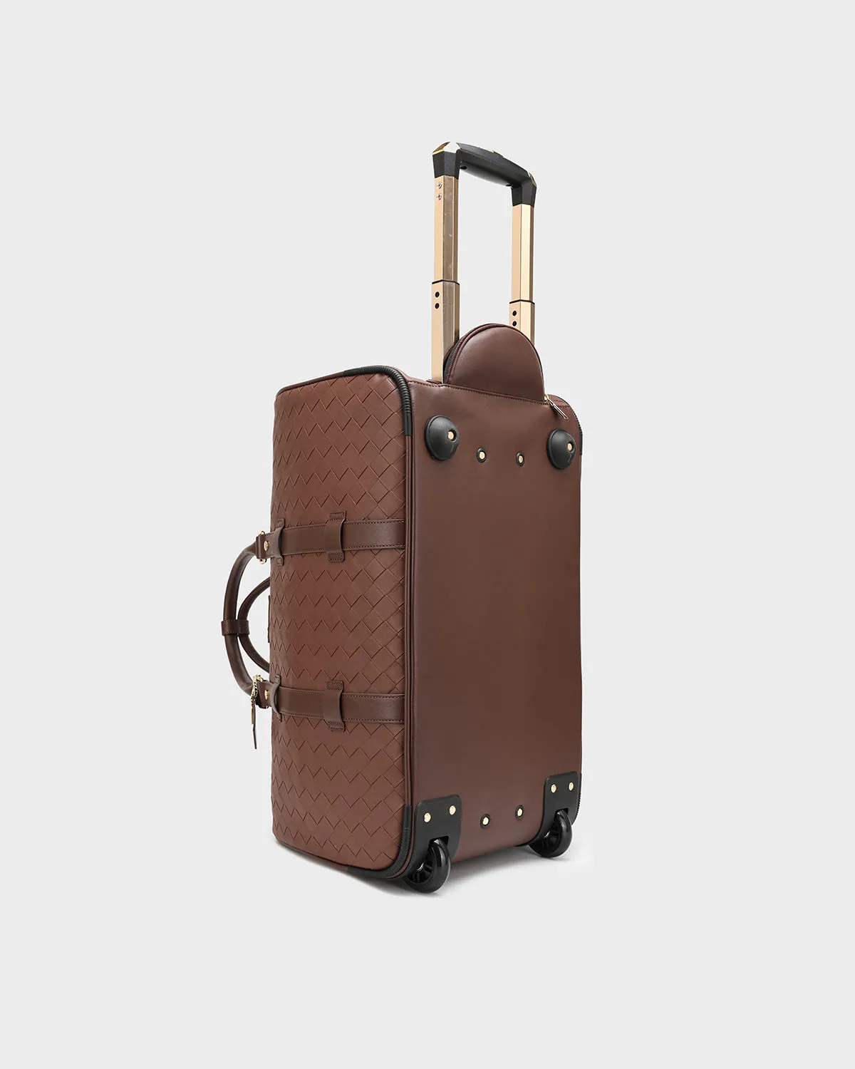 Bodega Rolling Travel Set in Brown