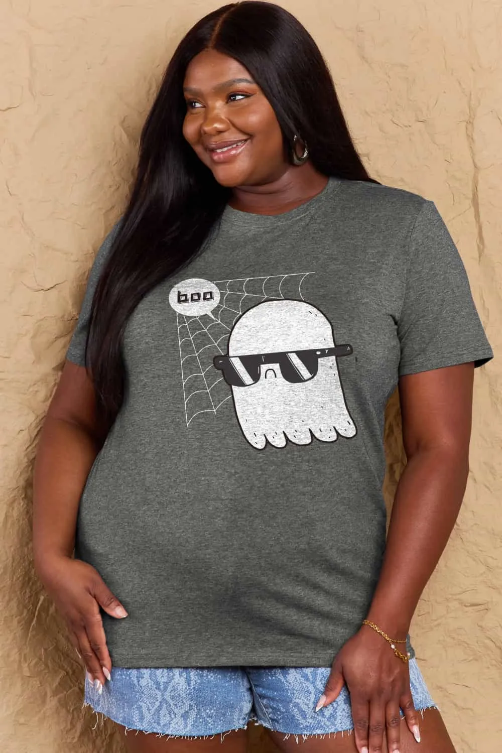 BOO Graphic Cotton T-Shirt