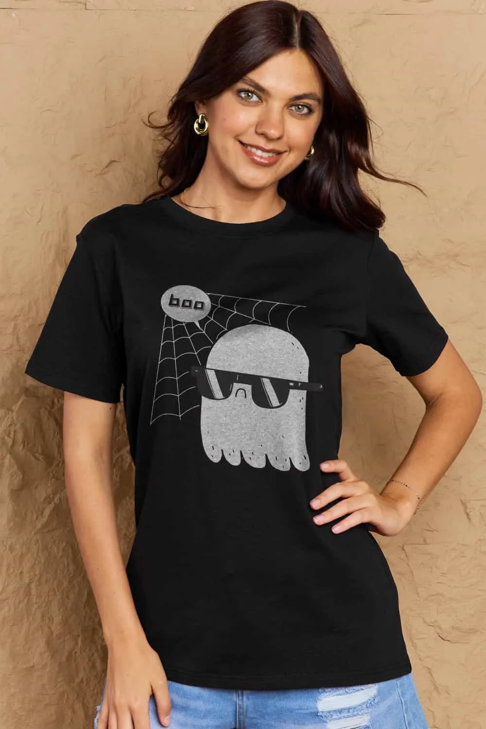 BOO Graphic Cotton T-Shirt