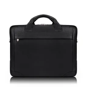 BRONZEVILLE | 15" Medium Leather Laptop & Tablet Briefcase