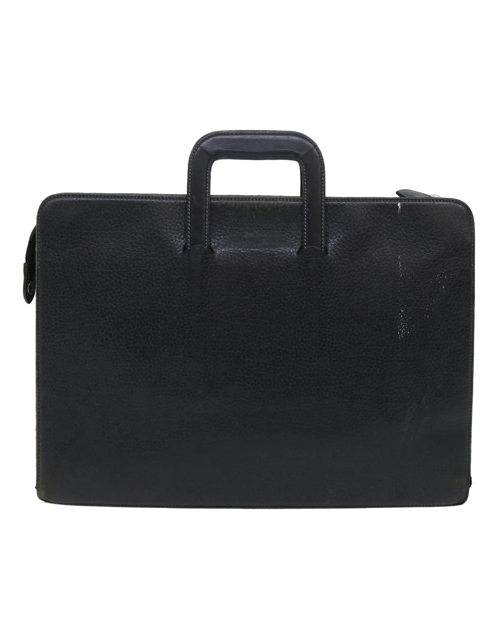 Burberrys Black Leather Briefcase