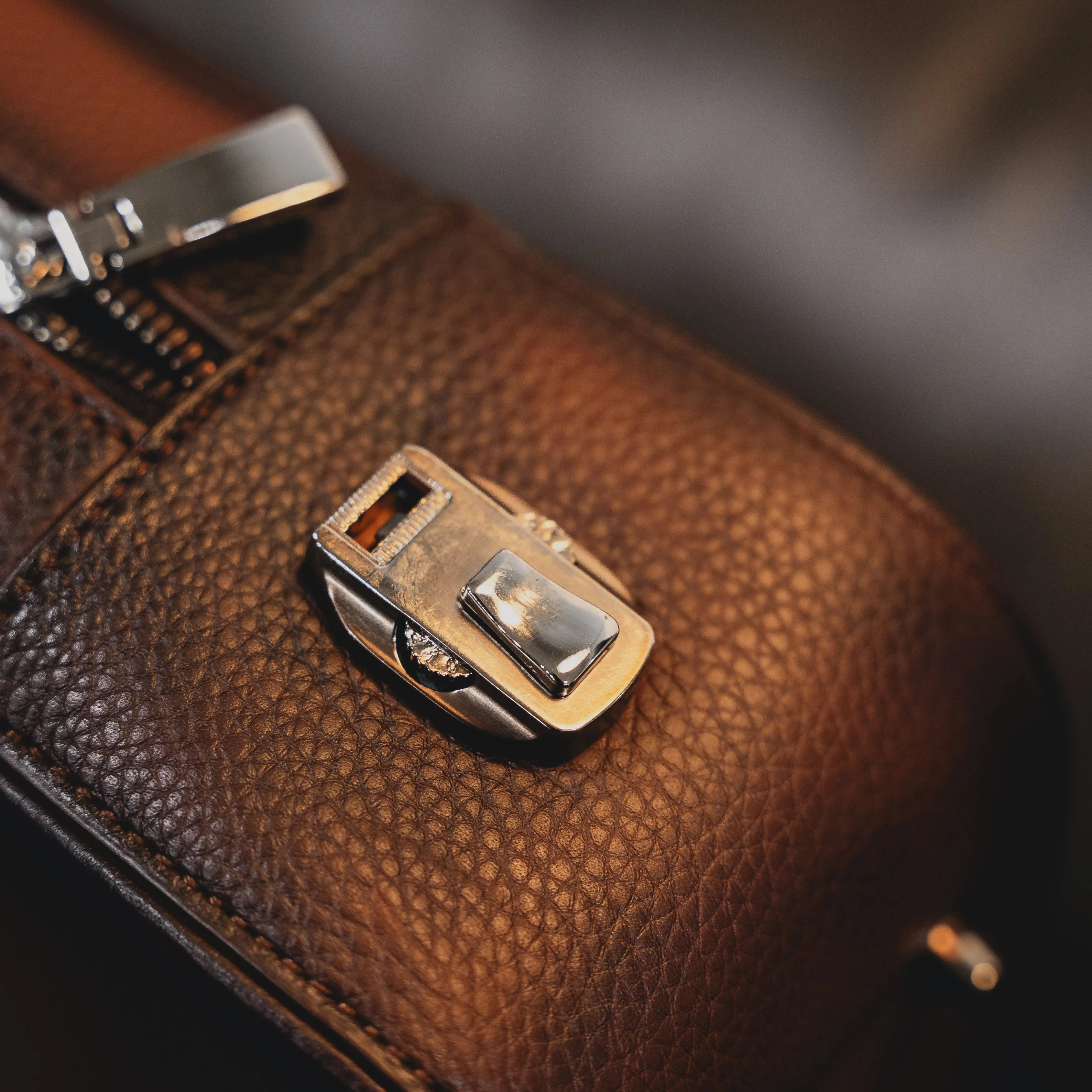 Burnished Saddle Briefcase