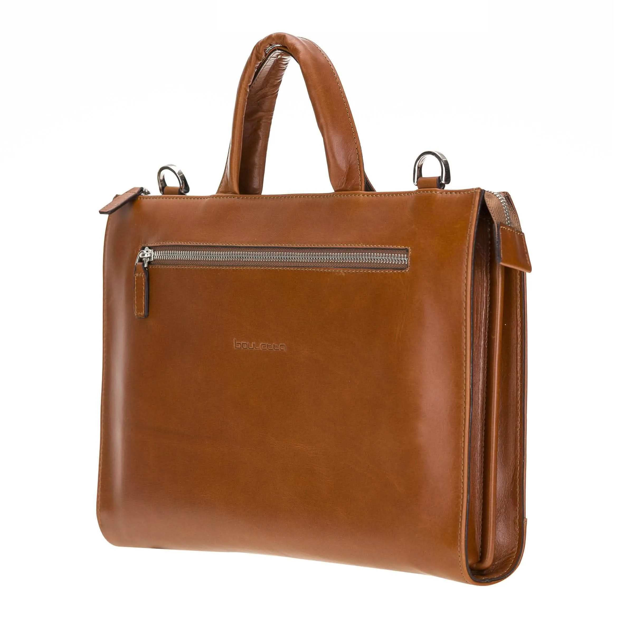 Canzo Luxury Handcrafted Calfskin Executive Laptop Briefcase