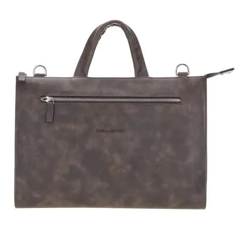 Canzo Luxury Handcrafted Calfskin Executive Laptop Briefcase