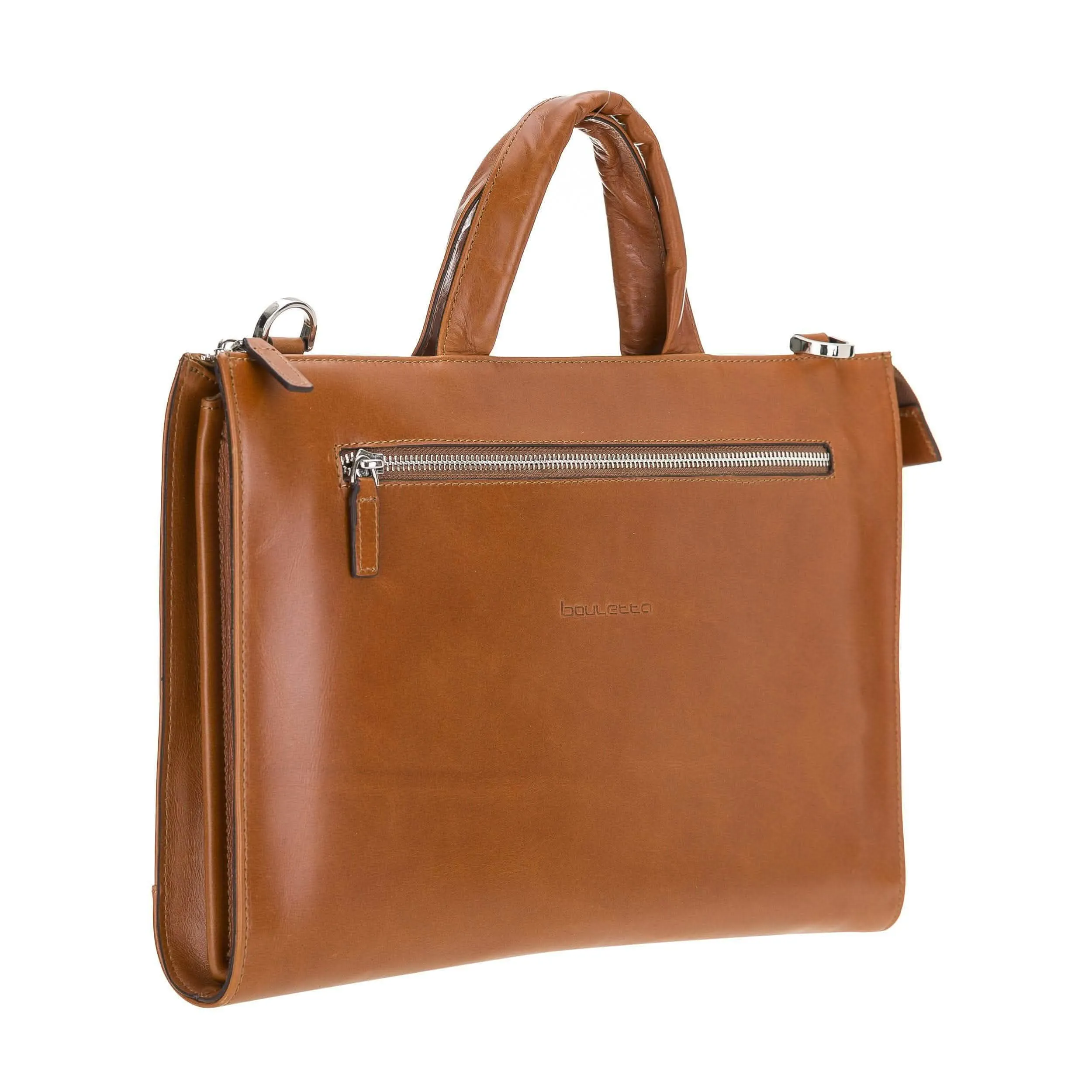 Canzo Luxury Handcrafted Calfskin Executive Laptop Briefcase