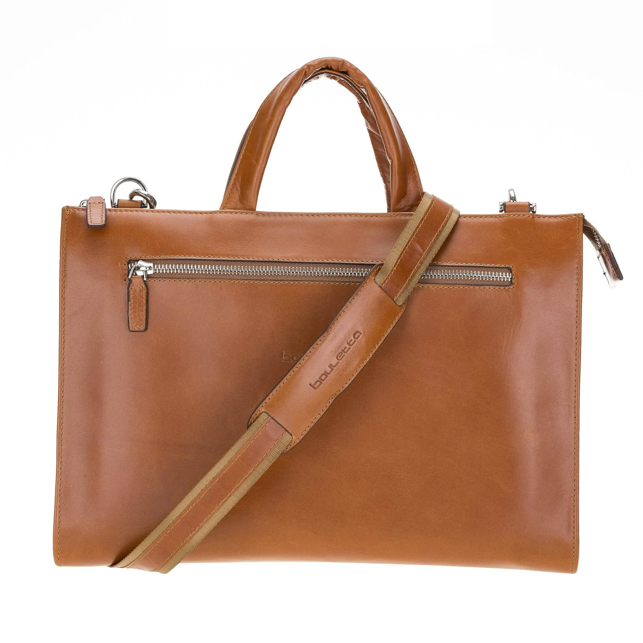 Canzo Luxury Handcrafted Calfskin Executive Laptop Briefcase