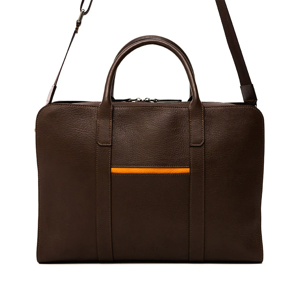 Chocolate Brown Hudson Briefcase