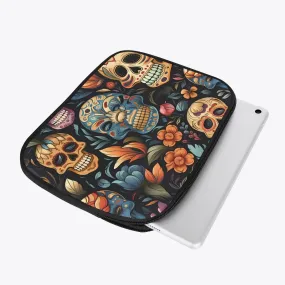 Colorful Skulls iPad Sleeve