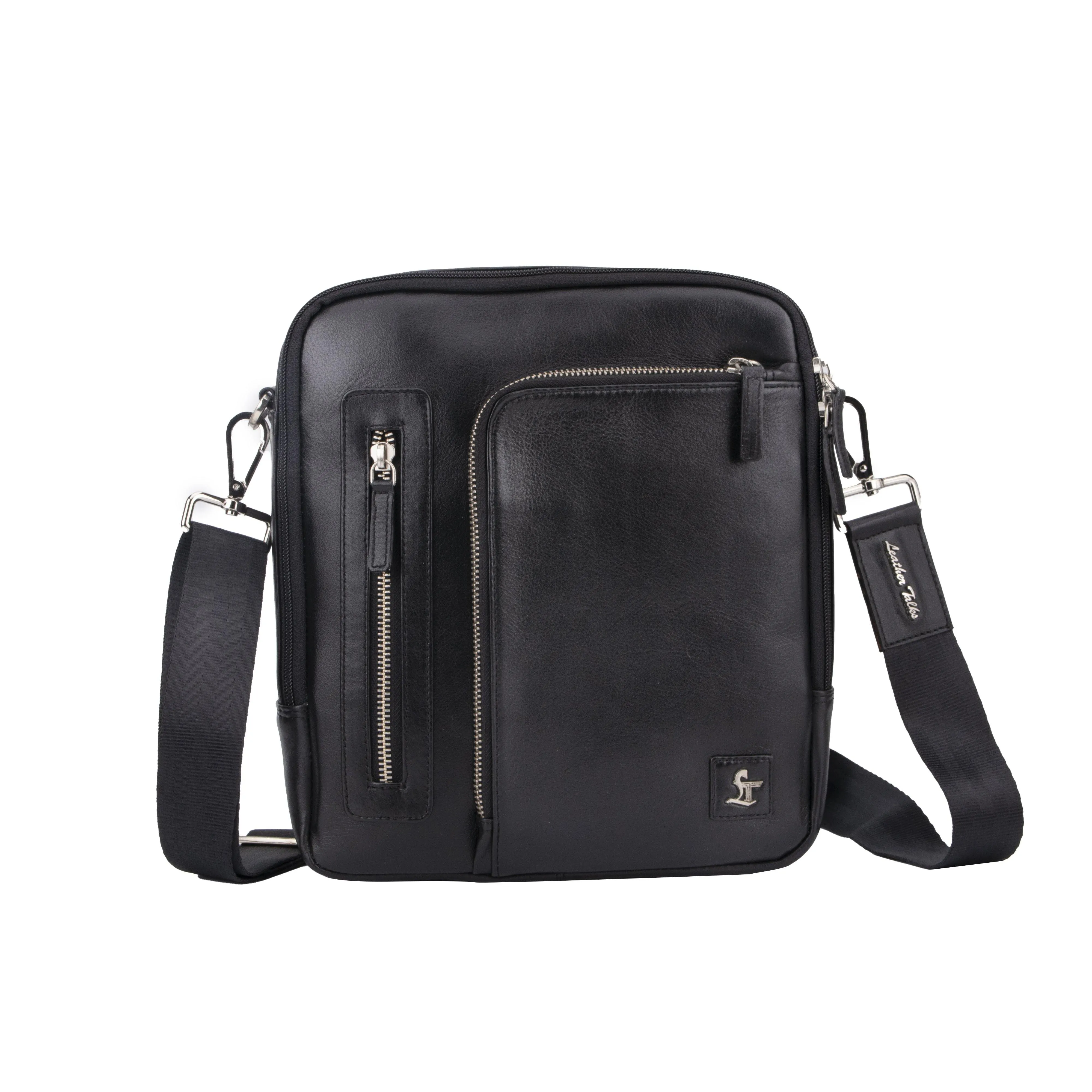 Corporate Diwali Gifts - Men's Bag IX |  Leather Side Bag For Men | Colour - Black