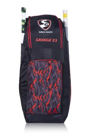 Cricket Kit Bag Savage X3 Plus Duffle