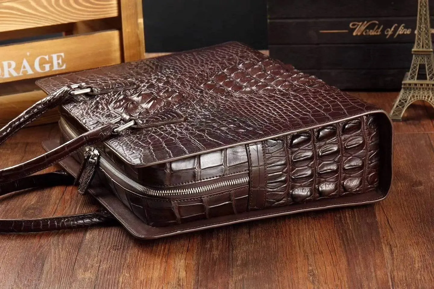 Crocodile Leather Briefcase