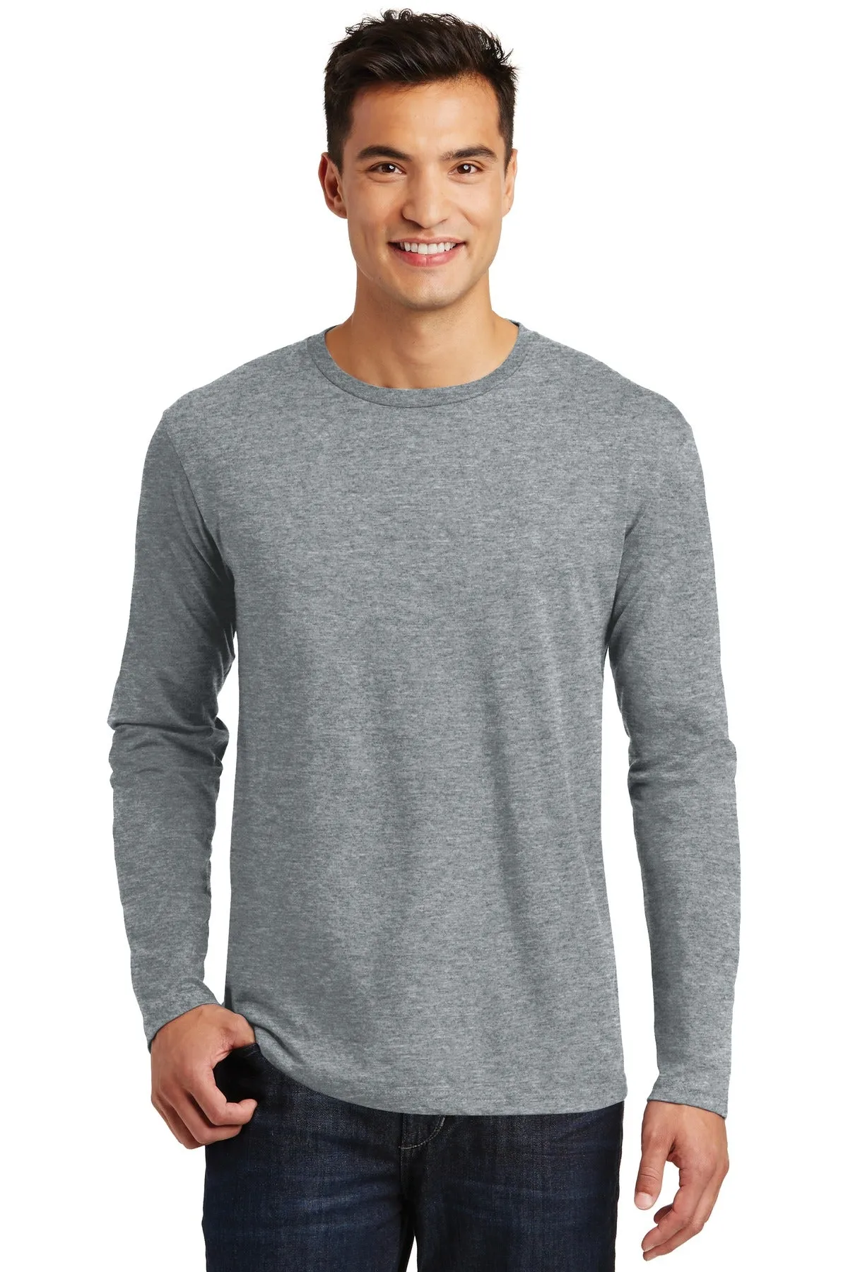 Custom Embroidered - District ® Perfect Weight® Long Sleeve Tee. DT105