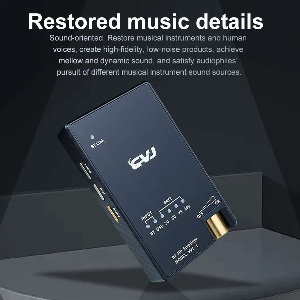 CVJ VVT-1 Dual ES9039Q2M Portable Bluetooth 5.3 Decoding Headphone Amplifier