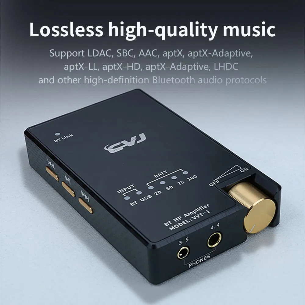 CVJ VVT-1 Dual ES9039Q2M Portable Bluetooth 5.3 Decoding Headphone Amplifier