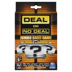 Deal or No Deal Game Show, Jumbo Card Game, For Families and Kids Ages 8 and up