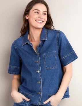 Denim Bowling Shirt